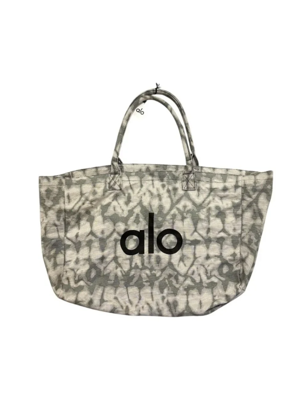 ALO Yoga Iconic Shopper Tote in Grey Tie Dye